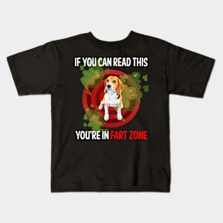 Fart Zone Beagle 02 Kids T-Shirt